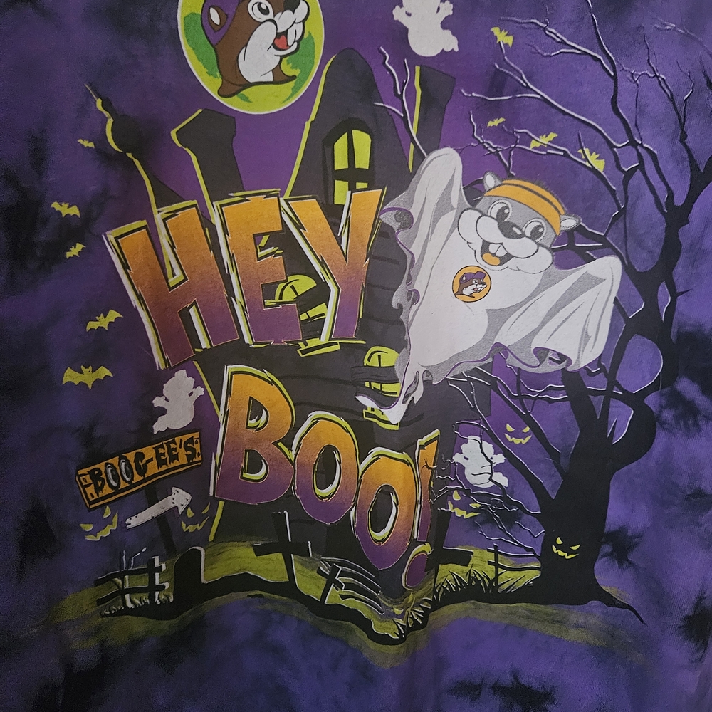 Buc'cee Halloween Theme Purple Tie-Dye T-Shirt